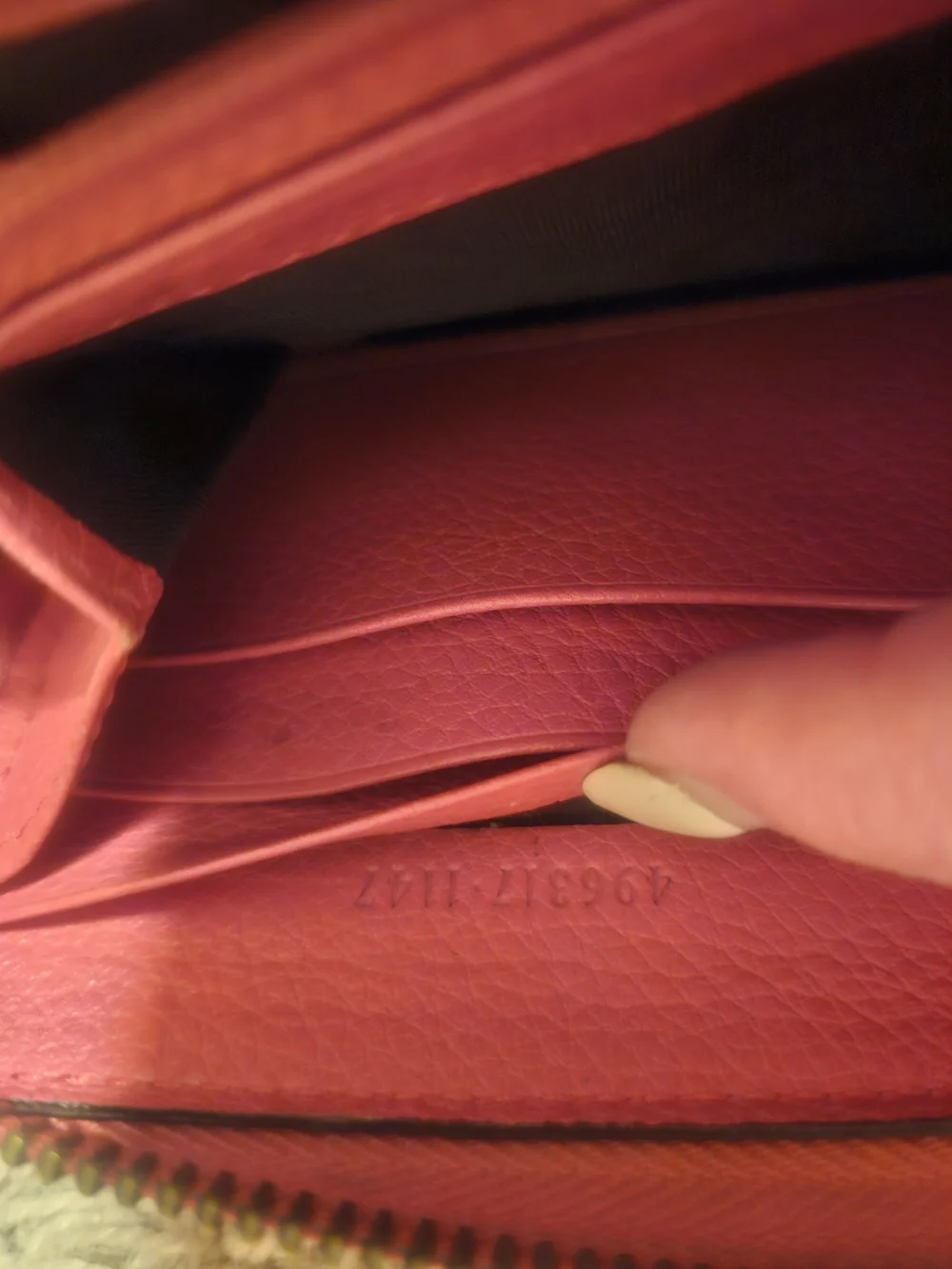 💗Gucci PINK GRAPHIC Logo FULL Zip LONG Wallet 💗